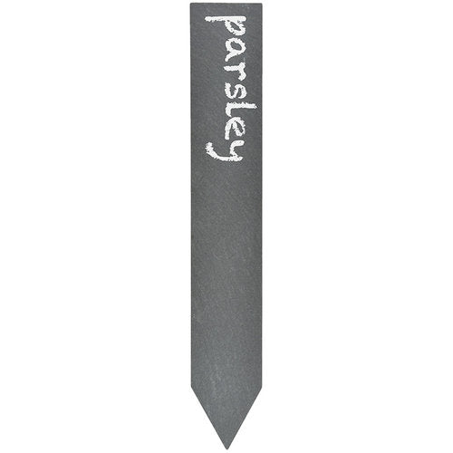 Pflanzschild aus Schiefer mit Stift, 6 Stück