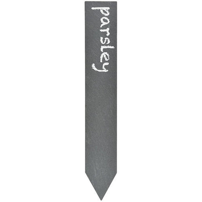 Pflanzschild aus Schiefer mit Stift, 6 Stück